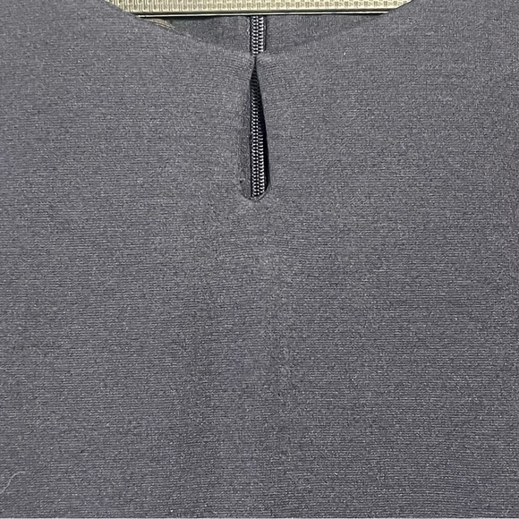 Talbots Navy Sheath Dress w Lace Trim Size 10 - Picture 4 of 9